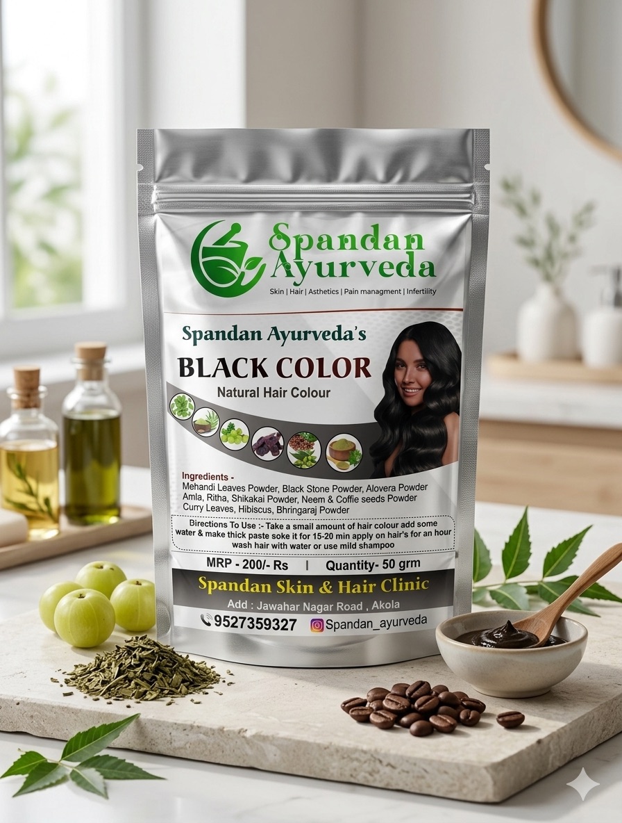 Black Color — Natural Hair Colour