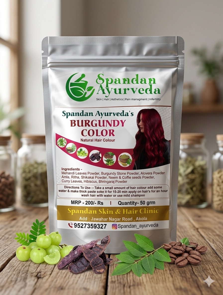 Burgundy Color — Natural Hair Colour